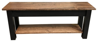 Laurent Bench With Shelf, 72"