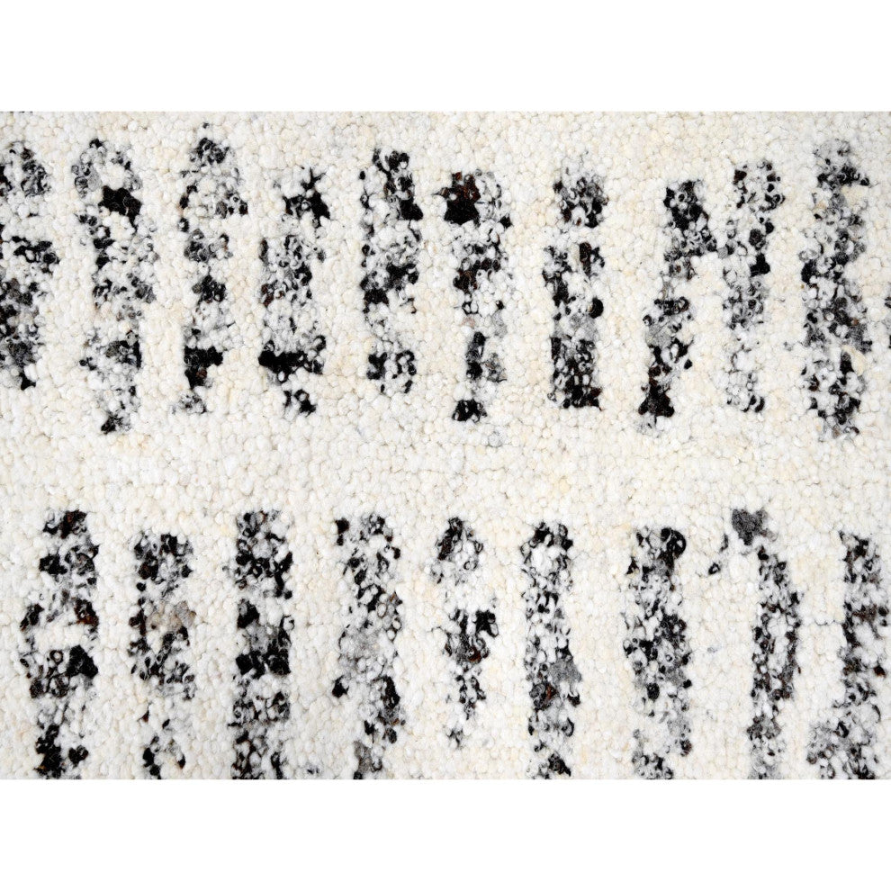 White Heat Modern Design Wool Hand Knotted Oversized Oriental Rug 12'1"x17'9"