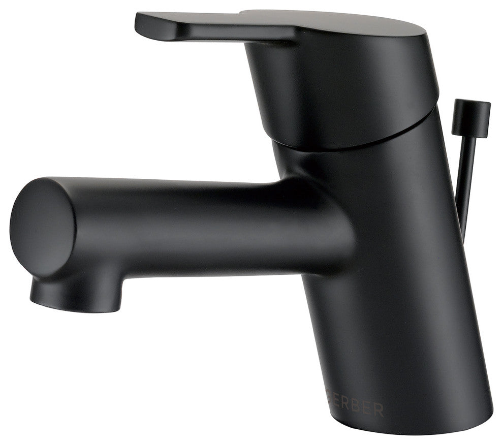 Amalfi Single Handle Lavatory Faucet Chrome, Satin Black