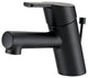 Amalfi Single Handle Lavatory Faucet Chrome, Satin Black