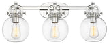 Newton Sphere 3 27" Bath Vanity-Light Polished Nickel