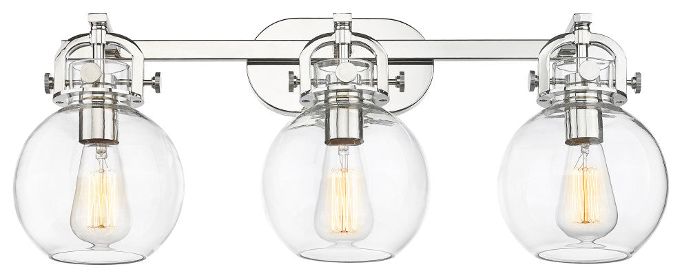 Newton Sphere 3 27" Bath Vanity-Light Polished Nickel