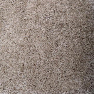 HAND TUFTED SHAG POLYESTER ECO-FRIENDLY AREA RUGS, Ivory Color, Solid Design