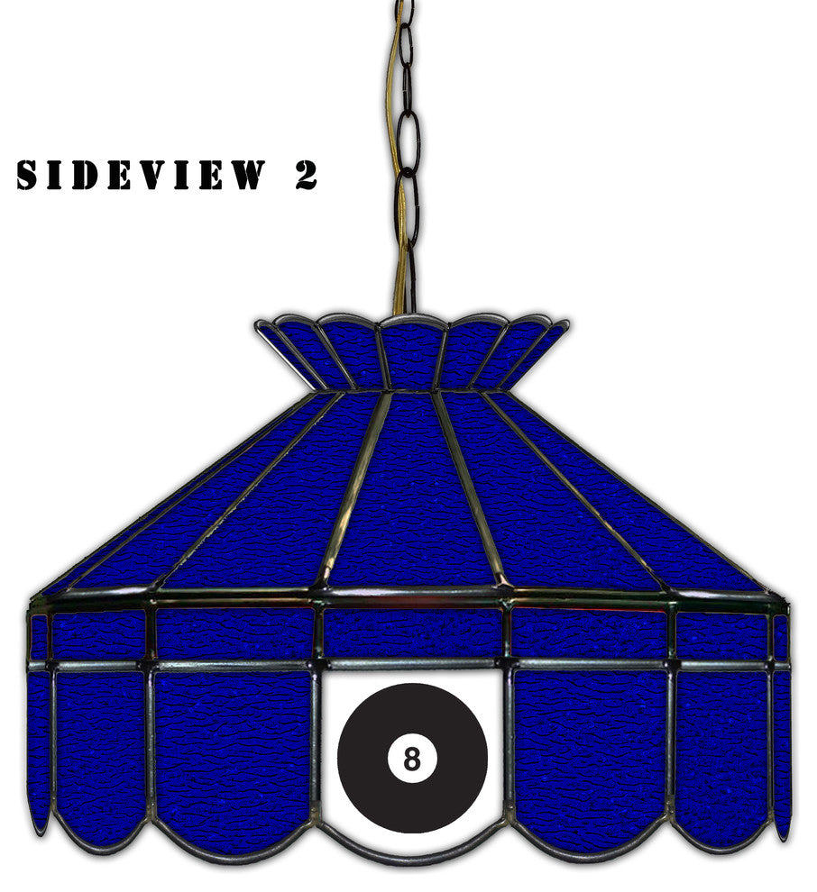 Pool Table Light Stained Glass Billiard Lamp , 40"