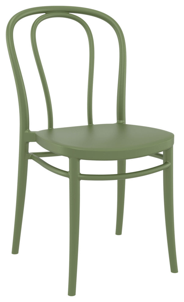 Victor Resin Outdoor Chair Olive Green, Set of 2