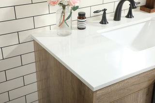 Home Living 22" Modern Natural Oak-Light Bathroom Vanity