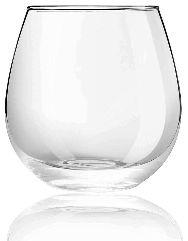 Spirits Stemless Crystal Wine Glasses 15 oz, Set of 4