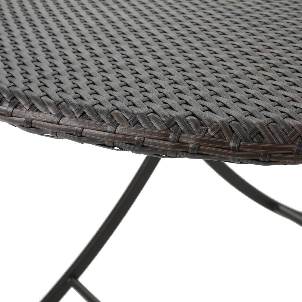 GDF Studio 5-Piece Judith Caleb Outdoor Dining Set With Foldable Table