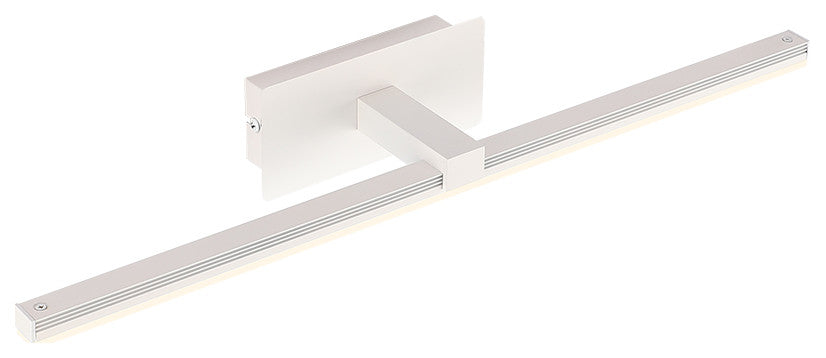 Bathroom LED Vanity Light, White, 23.8"