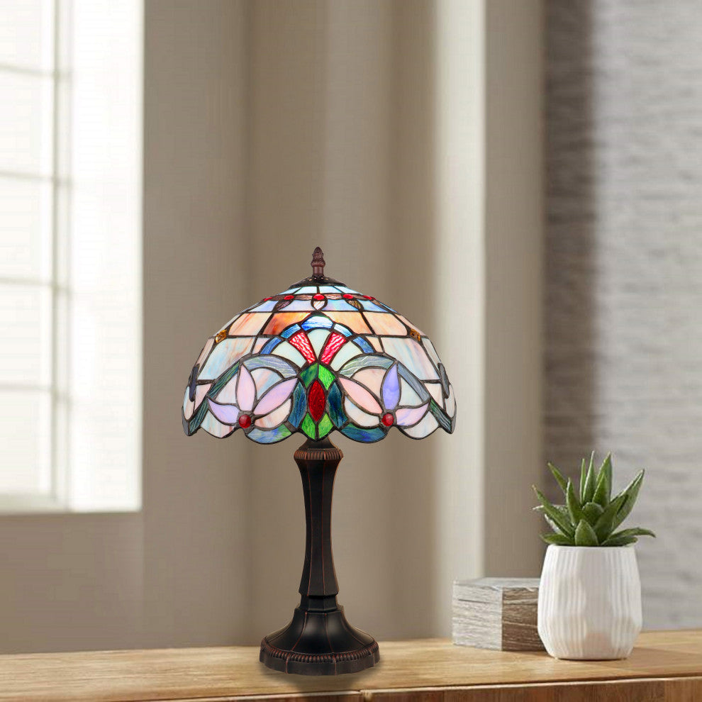 Grenville Victorian-Style 1 Light Table Lamp 12" Wide