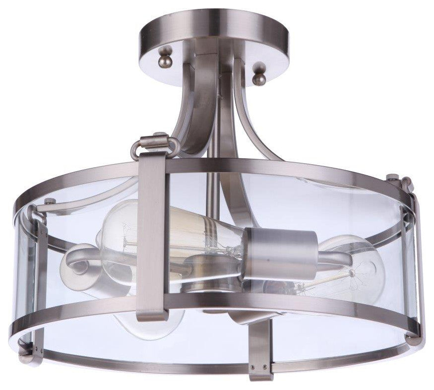 Elliot Semi Flush 3  Light