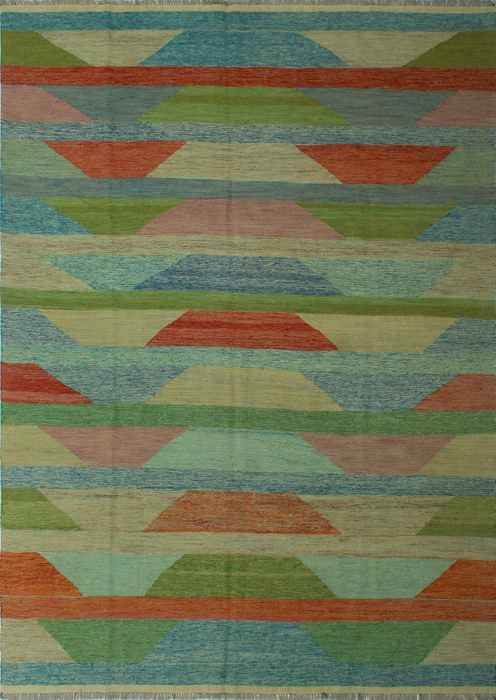 Winchester Kilim Rida Green Rug