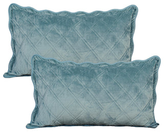 Supersoft Microplush Quilted 4-Piece Bed Spread Set, Silver Blue, Queen