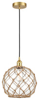 Innovations 616-1P-SG-G122-10RB-LED 1-Light Mini Pendant, Satin Gold