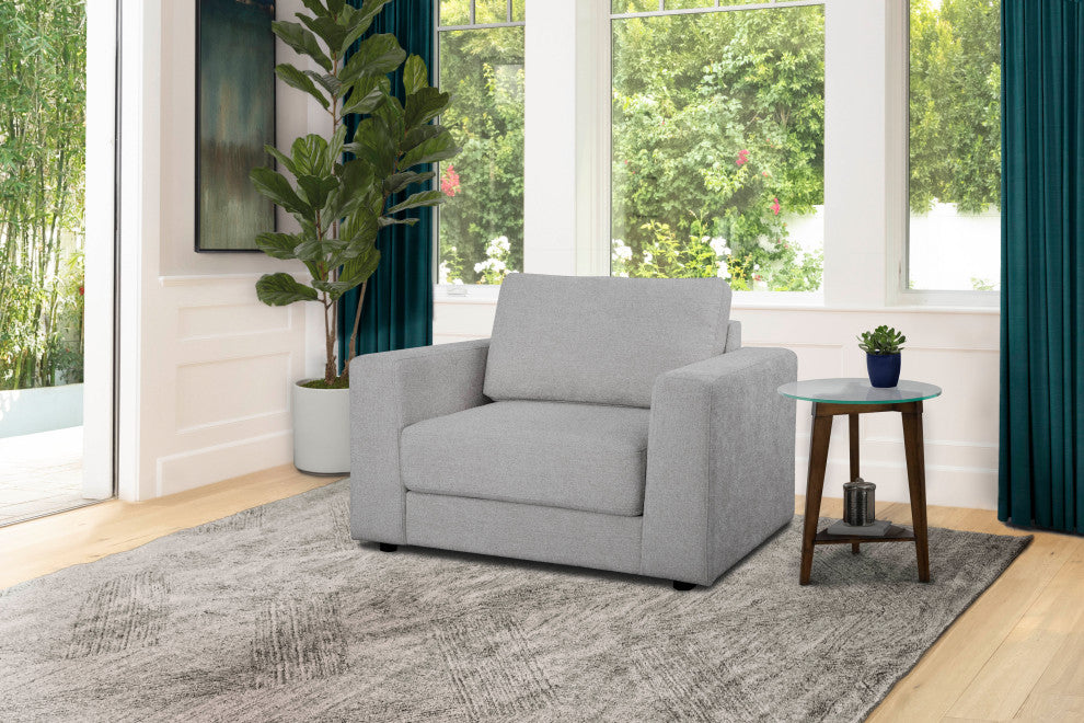 Elizabeth Stain-Resistant Fabric Chair, Light Gray