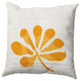 Petals Decorative Throw Pillow, Yellow, 26"x26"