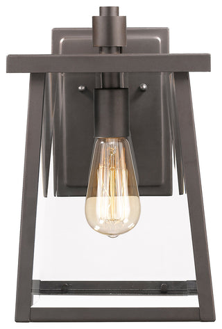 Gabriel 1-Light Rubbed Bronze Outdoor Wall Sconce 12"