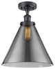 Innovations Lighting 916-1C-BK-G43-L-LED X-Large Cone 1 Light Semi-Flush Mount