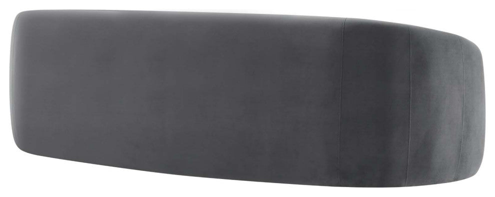 Contessa Performance Velvet Sofa, Gray