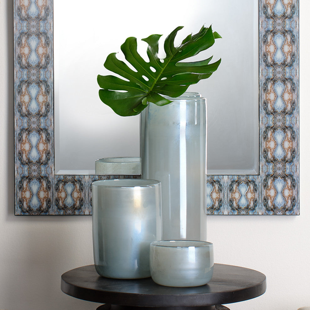 Large Vapor Vase, Metallic Opal