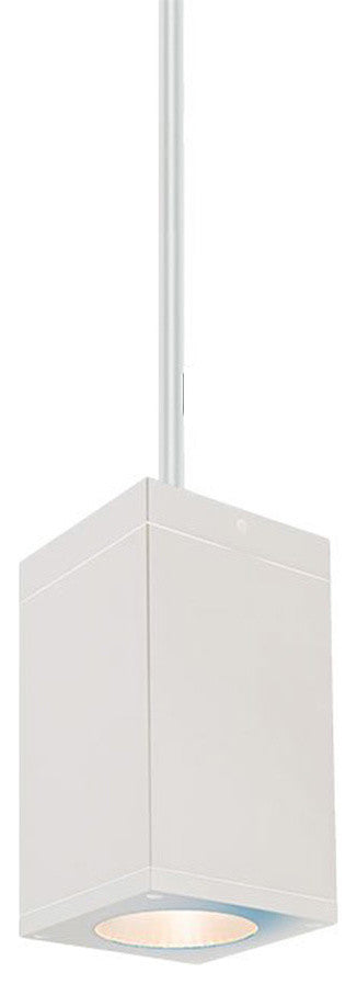 Cube Architectural 5" LED Pendant 25 Deg Beam 3500K, White