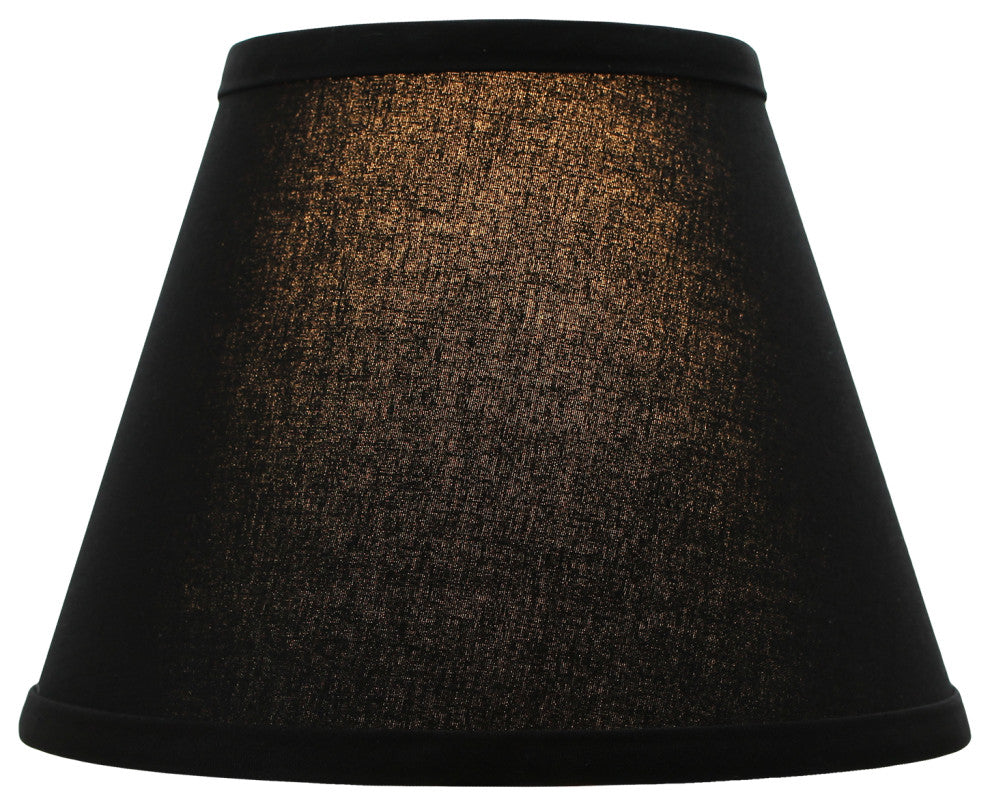 Fenchel Shades 6"x10"x8" Spider Attachment Empire Lamp Shade, Linen Black