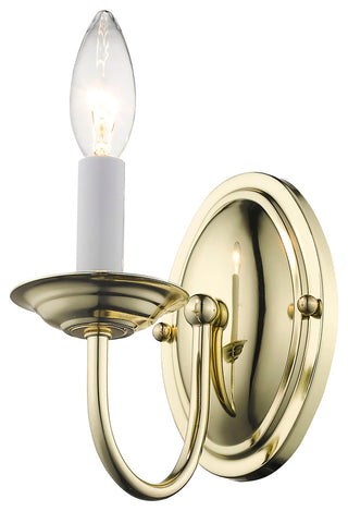 Home Basics Wall Sconce, Polished Brass