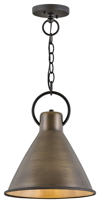 Hinkley Lighting 3557 Winnie 1 Light 12"W Pendant - Polished White / Distressed