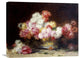 "Chrysanthemum and Other Flowers In a Bowl" Artwork, 22"x17"