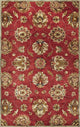 HomeRoots 5'x8' Red Hand Tufted Traditional Floral Indoor Area Rug