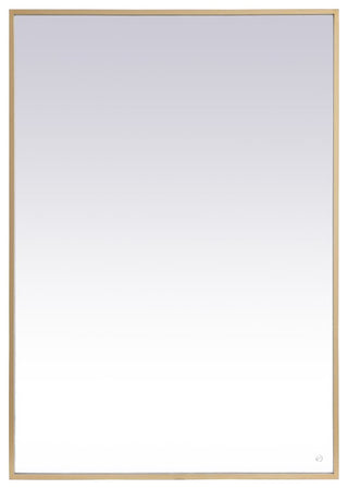 Modern Brass Led Mirror
