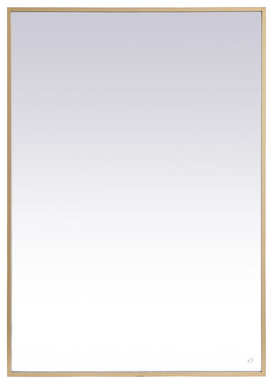 Modern Brass Led Mirror