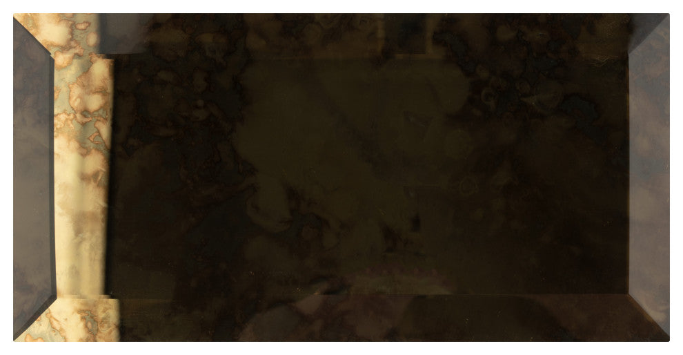 Lustre Beveled Antique Gold Glass Wall Tile