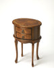 Whitley Oval Side Table, Medium Brown
