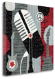 "Rock N Roll Mic" By Michael Mullan, Giclee Print on Gallery Wrap Canvas