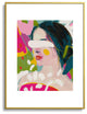lunetricotee look at me woman portrait Metal Framed Art Print