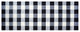 2' x 6' Black and White Buffalo Check Washable Runner Rug