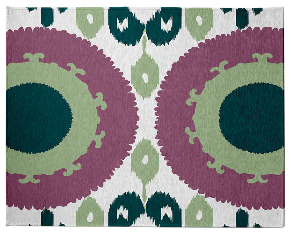 Boho Chenille Rug, Green, 8'x10'
