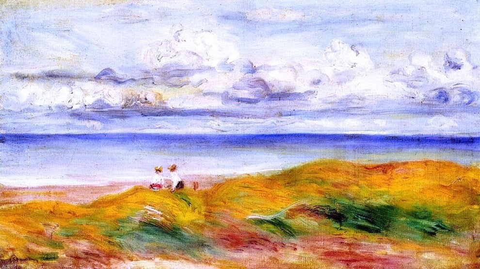 Pierre Auguste Renoir On a Cliff Wall Decal