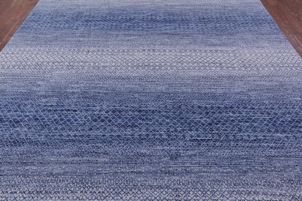 9' 11" X 14' 2" Savannah Grass Hand Knotted Wool Rug - Q13216