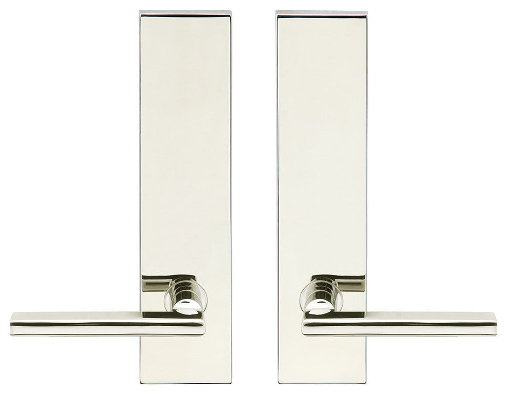 Sunrise Lever, Tubular Passage, Polished Stainless Steel, 2-3/4" Backset