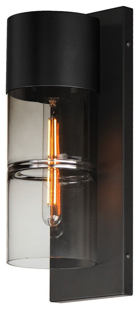 ET2 E26144-142 Smokestack 17" Tall LED Outdoor Wall Sconce - Black