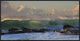 "The Wave" Framed Canvas Giclee by Mel Brackstone, 37x19"