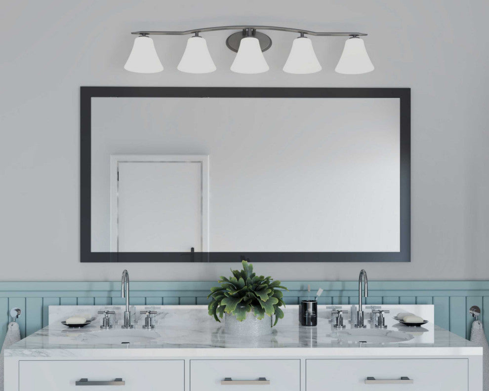 Bravo Collection 5-Light Bath Light, Brushed Nickel