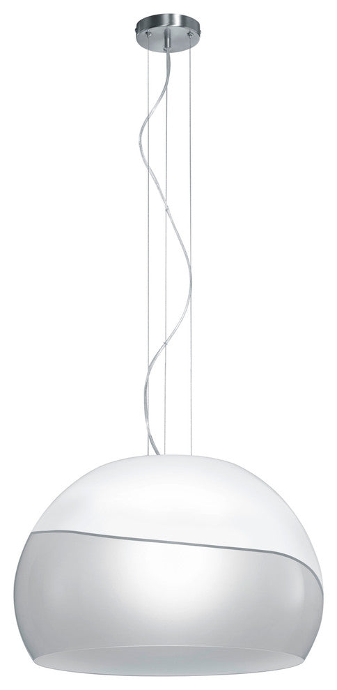 Ontario Pendant, White, 20"