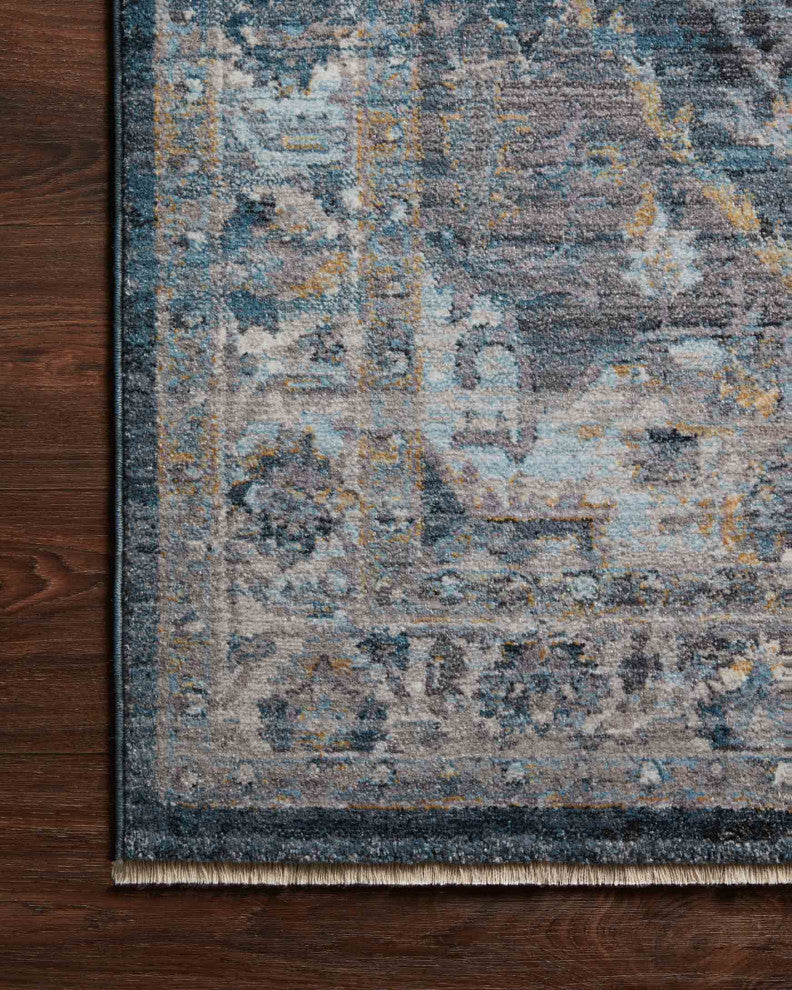 Samra SAM-01 Denim/Grey 18" x 18" Sample
