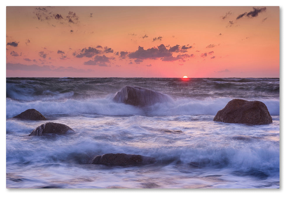 Michael Blanchette Photography ''Raging Surf'' Canvas Art, 19x12