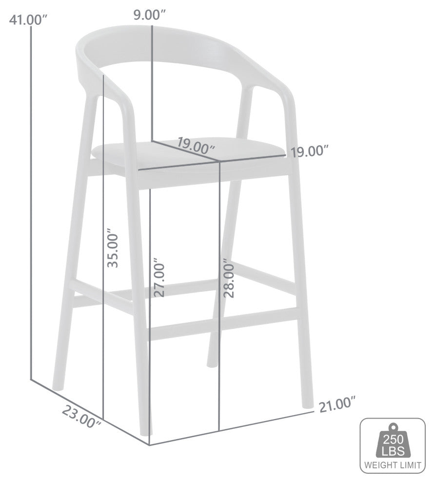 Apache Black Oak Wood and Faux Leather