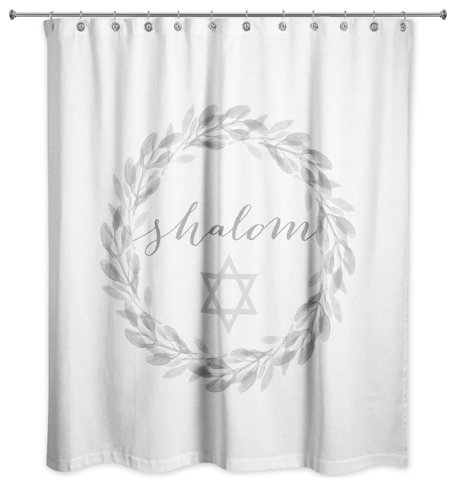 Shalom Wreath 71"x74" Shower Curtain