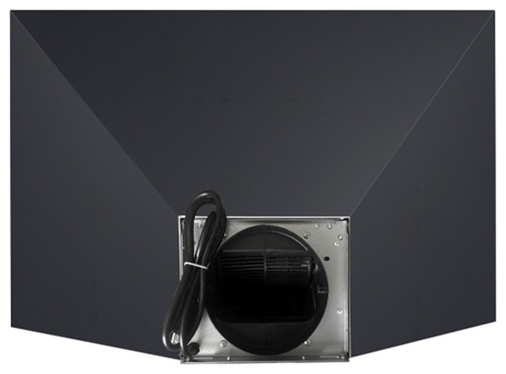 CAVALIERE 30" Wall Mounted Range Hood 400 CFM Black Finish LED